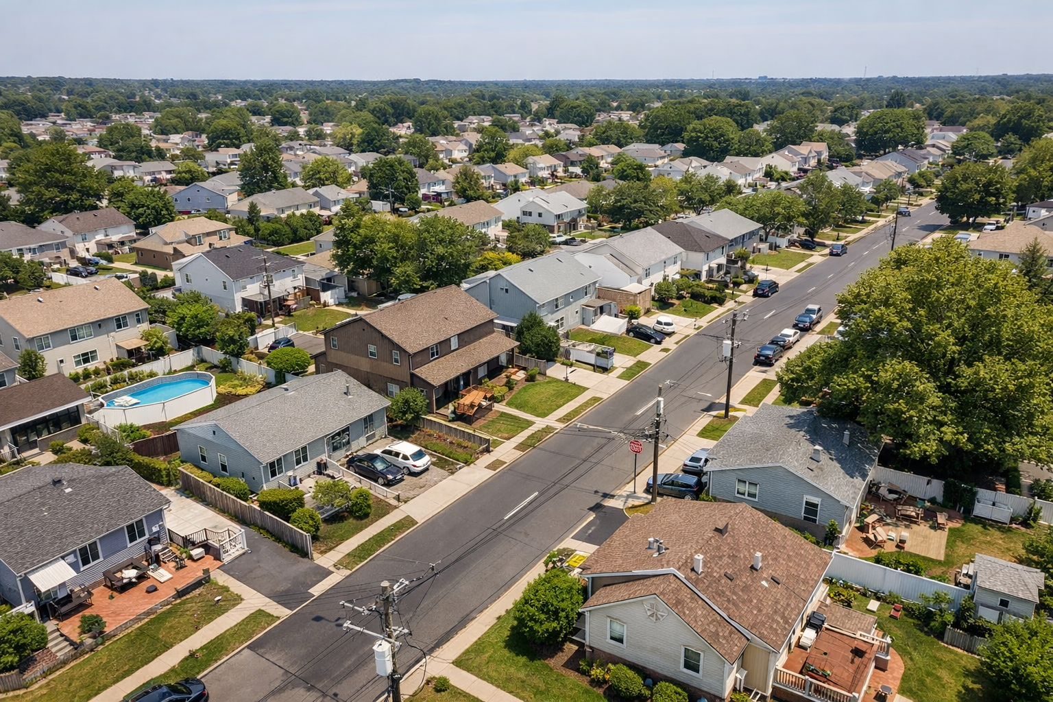Suburban residential property in Southern California